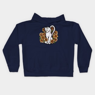 white cat Kids Hoodie